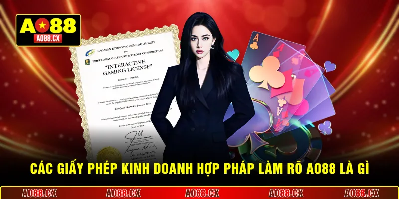 Các giấy phép kinh doanh hợp pháp làm rõ AO88 là gì